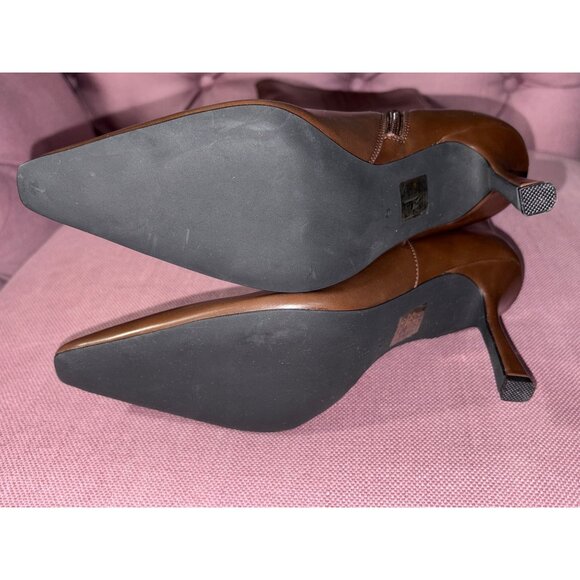 Jeffrey Campbell Sincerely Boots in Brown 9 New Womens Knee High Heels - Picture 7 of 10